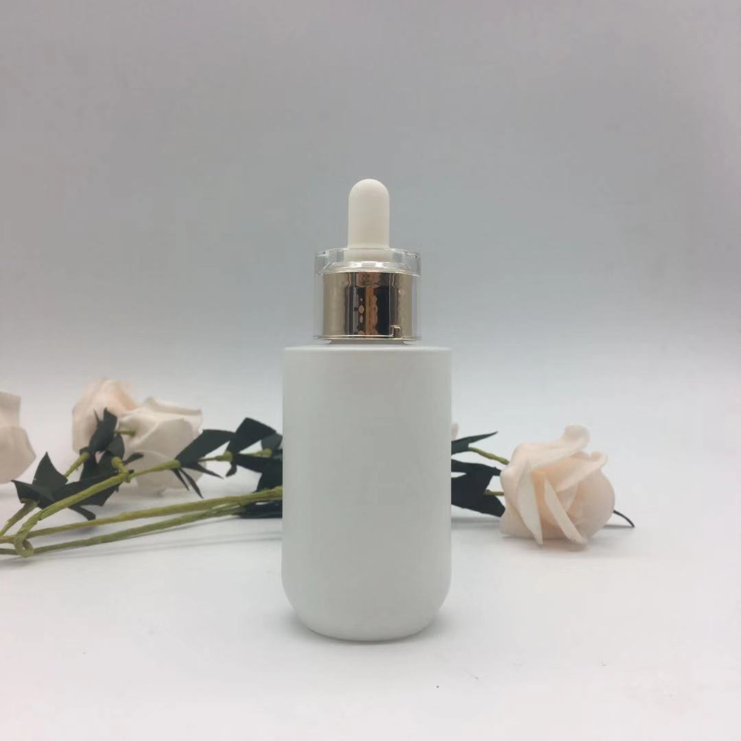 Essential oil glass dropper bottle cosmetic pink 30ml 40ml 50ml 60ml with pipette bottle for skin care