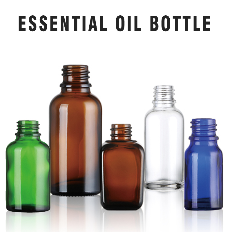 Essential oil packaging 10ml clear glass dropper bottle