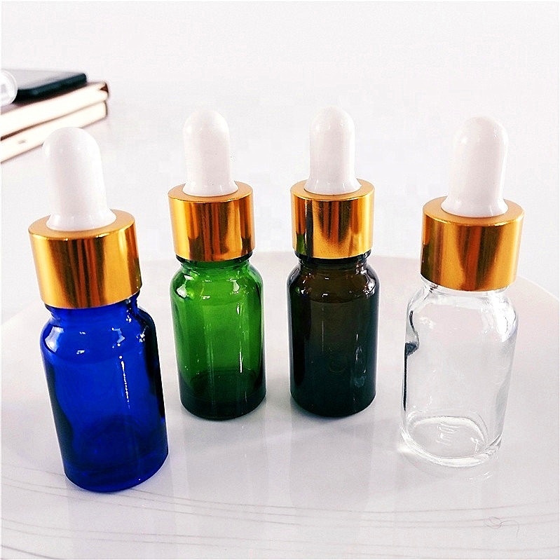 Essential oil packaging 2oz clear glass dropper bottle serum glass bottle