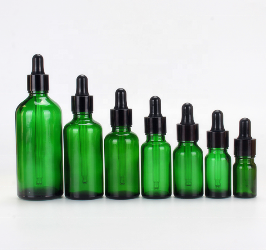 Essential oil packaging 2oz clear glass dropper bottle serum glass bottle