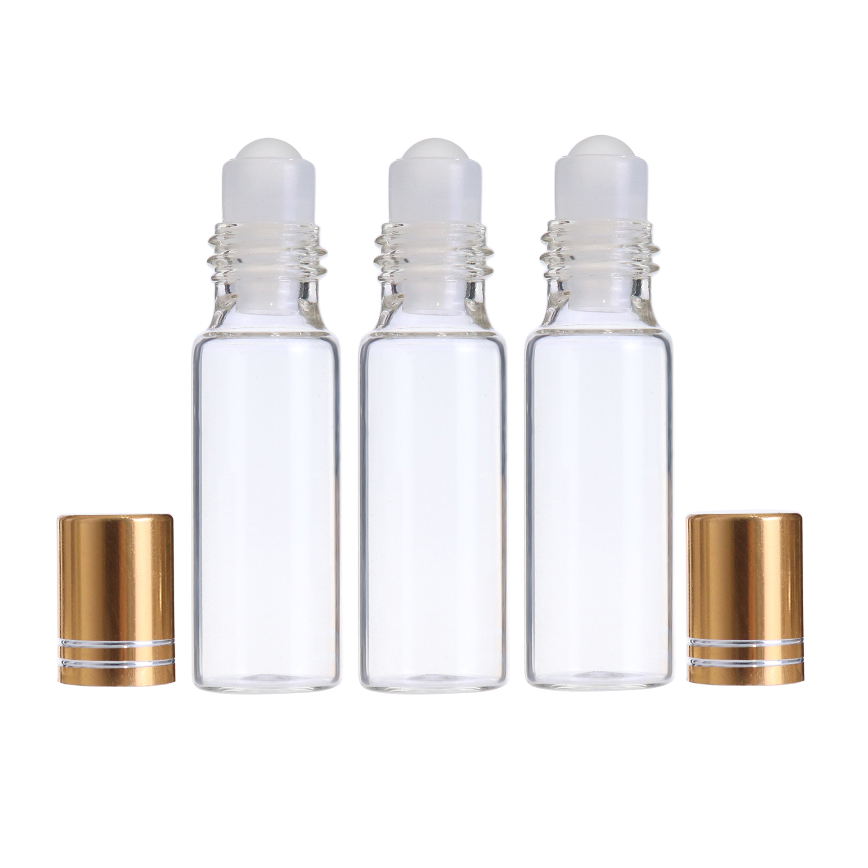Essential oil packaging 3ml 5ml 10ml 15ml bamboo steel roller ball perfume bottle with bamboo cap