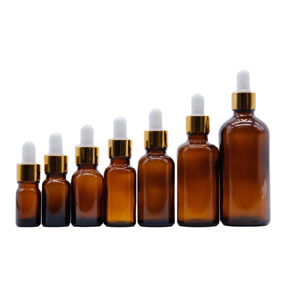 Essential oil packaging 5ml 10ml 15ml 20ml 30ml 50ml 100ml clear green amber glass essential oil bottle with plastic dropper