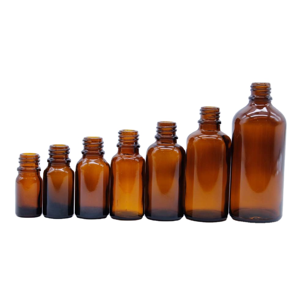 Essential oil packaging 5ml 10ml 15ml 20ml 30ml 50ml 100ml clear green amber glass essential oil bottle with plastic dropper