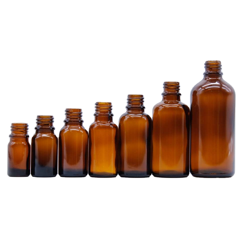 Essential oil packaging 5ml 10ml 15ml 20ml 30ml 50ml 100ml clear green amber glass essential oil bottle with plastic dropper