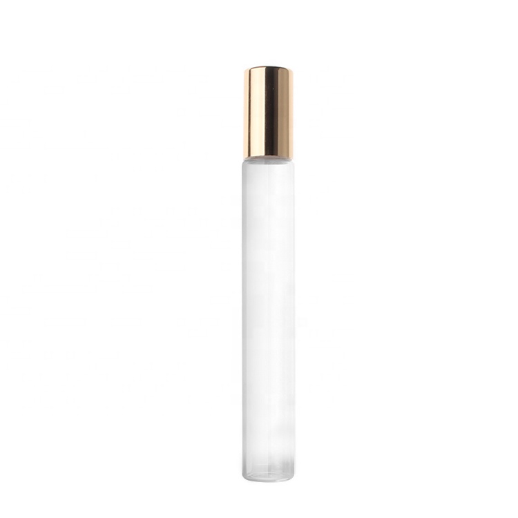 Essential oil perfume roller bottle clear 3ml 5ml 10ml glass roll on bottle with cap