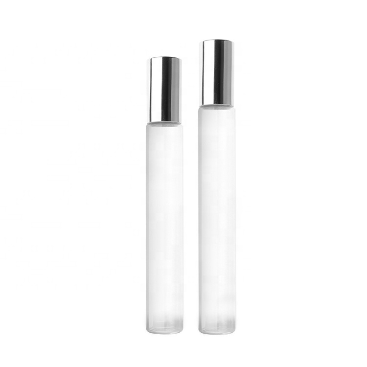 Essential oil perfume roller bottle clear 3ml 5ml 10ml glass roll on bottle with cap