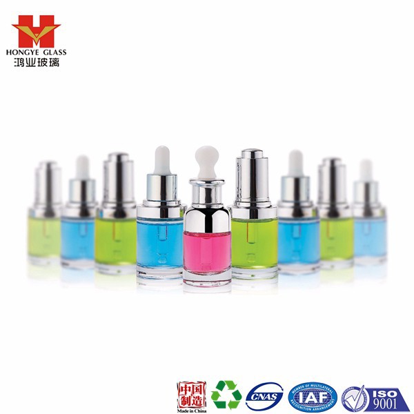 Essential oil set pink color empty cosmetic packaging dropper glass bottle HY1319