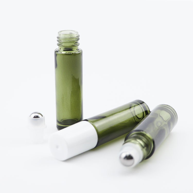 Essential oil use 5 ml 10 ml 15 ml eye cream glass roll on bottle with lid