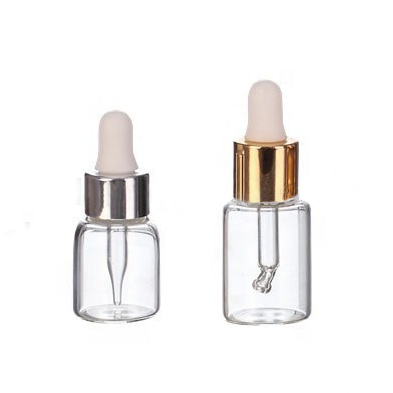 Essential oil used 3ml amber blue teardrop glass perfume bottle with cover