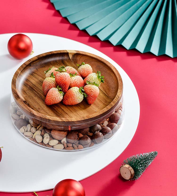European Style Creative Design Fruits Dish Glass Jars For Nuts Candy Fruits Snacks Pantry Organization