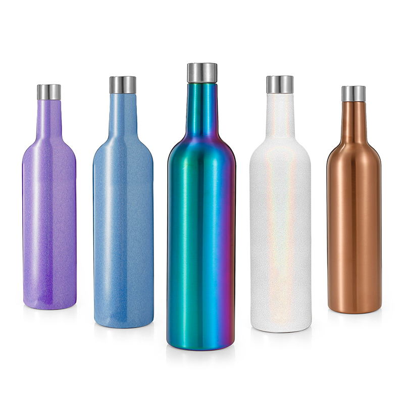 Everich hot sale Gift Set 500ml Stainless Steel Wine Bottle with Egg Shape Ice Cold Wine Tumbler wholesale factory supplier