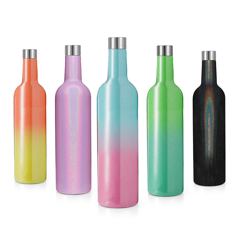 Everich hot sale Gift Set 500ml Stainless Steel Wine Bottle with Egg Shape Ice Cold Wine Tumbler wholesale factory supplier