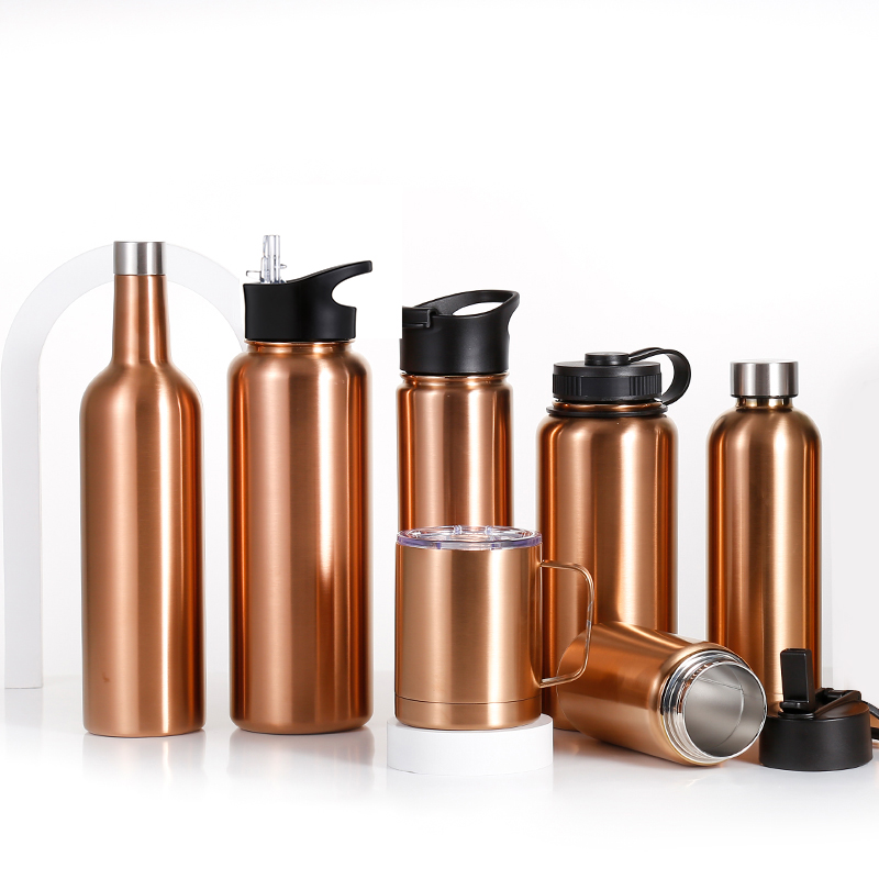 Everich hot sale Gift Set 500ml Stainless Steel Wine Bottle with Egg Shape Ice Cold Wine Tumbler wholesale factory supplier