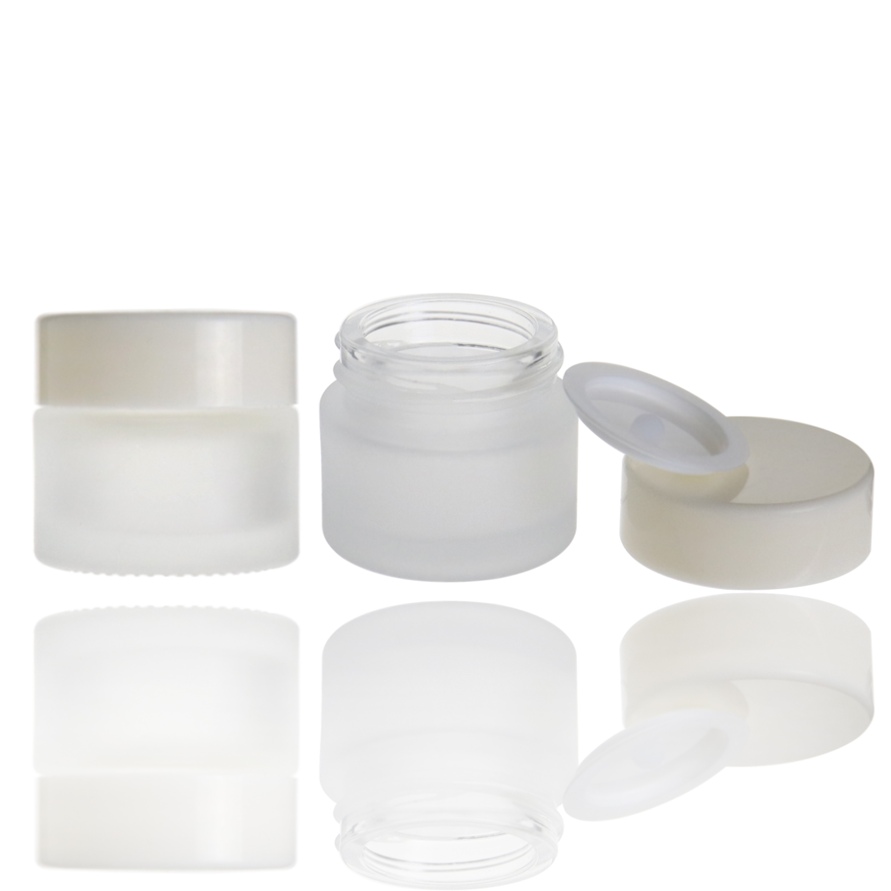 Excellent quality 10g mini cosmetic frosted glass jars