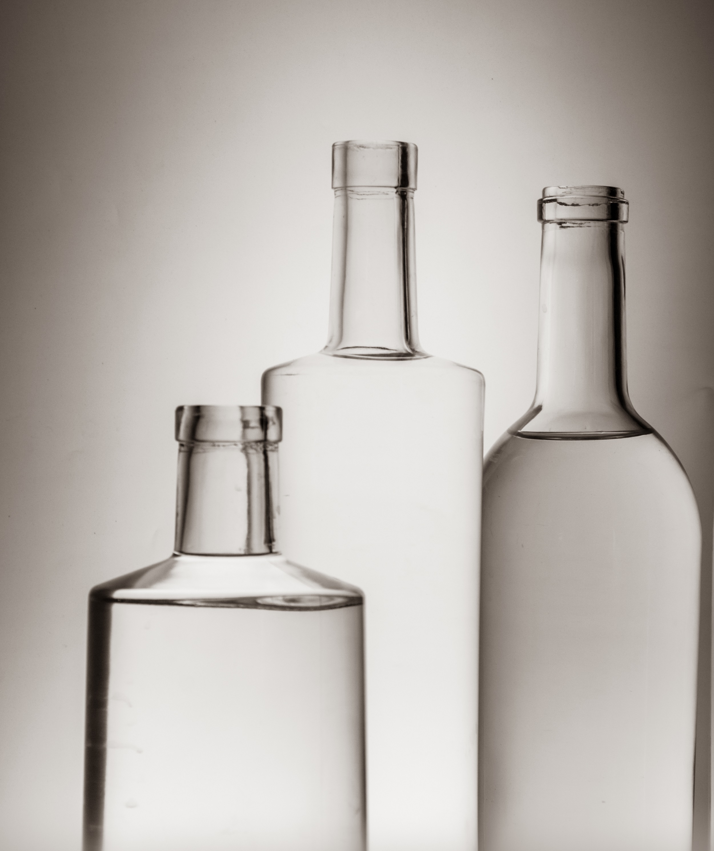 Excellent quality design exquisite emboss glass bottle vodka with Logo