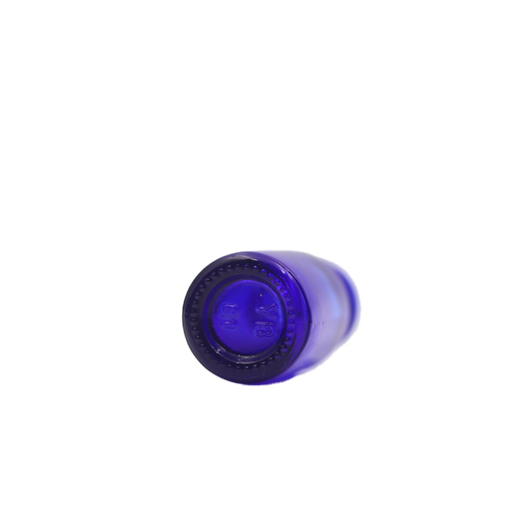Excellent quality empty 5ml blue empty glass essential oil bottle with dropper