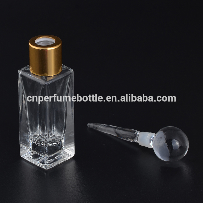 Exclusive Fancy Design Square 7ml Glass Essential Oil Bottles with Glass Stick Wholesale