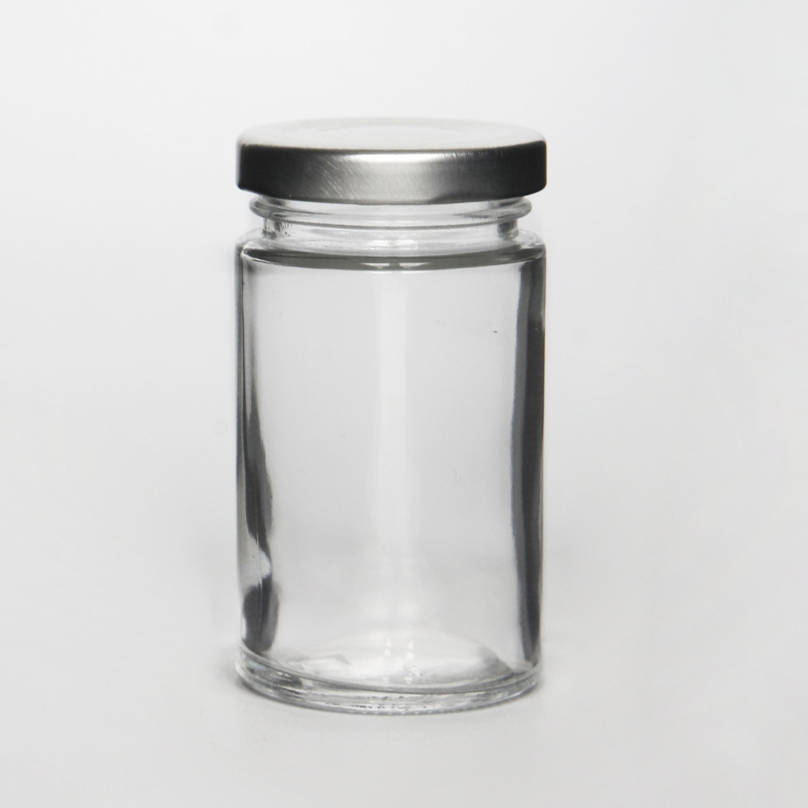 Expert factory made ergo glass jar Hot Stamping food storage jars glass Easy Open End round glass jar with metal lid