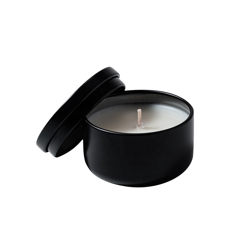 Exquisite 40g  black  empty  candle jar