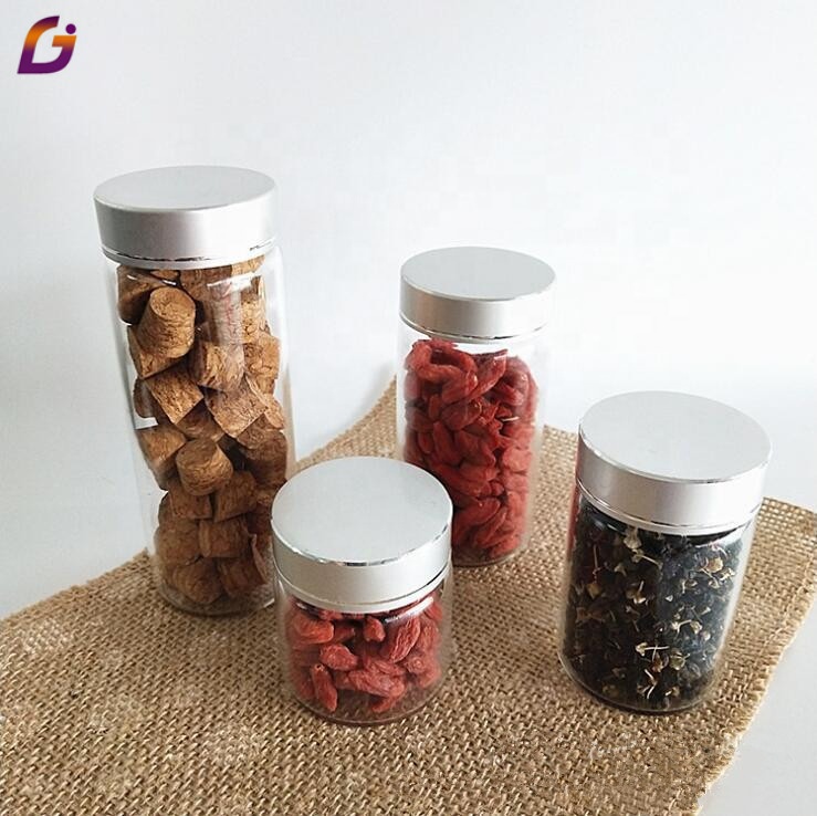 Exquisite wide mouth different sizes jar glass food