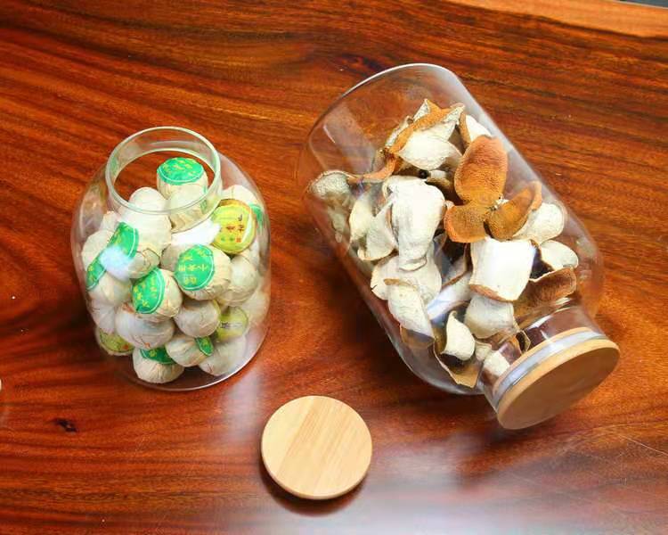 Extra-Large High Capacity 1.8L 3.2L Food Storage Canisters Airtight Transparent Glass Jar For Snacks Grains Tea Pantry Container