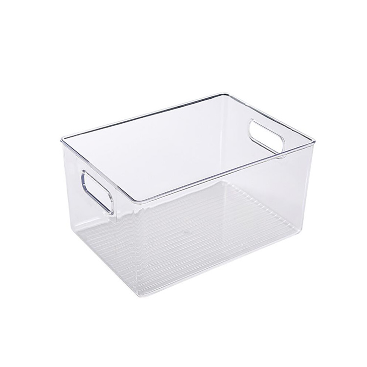Extra Large Household Stackable Plastic Food Storage Bin Basket Countertop Cabinets Pantry refrige food organizers