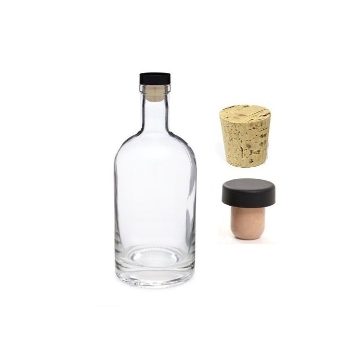 Extra white flint 200 500 700 750ml clear glass liquor wine bottles empty Vodka Sprits glass bottle screw bottle cap
