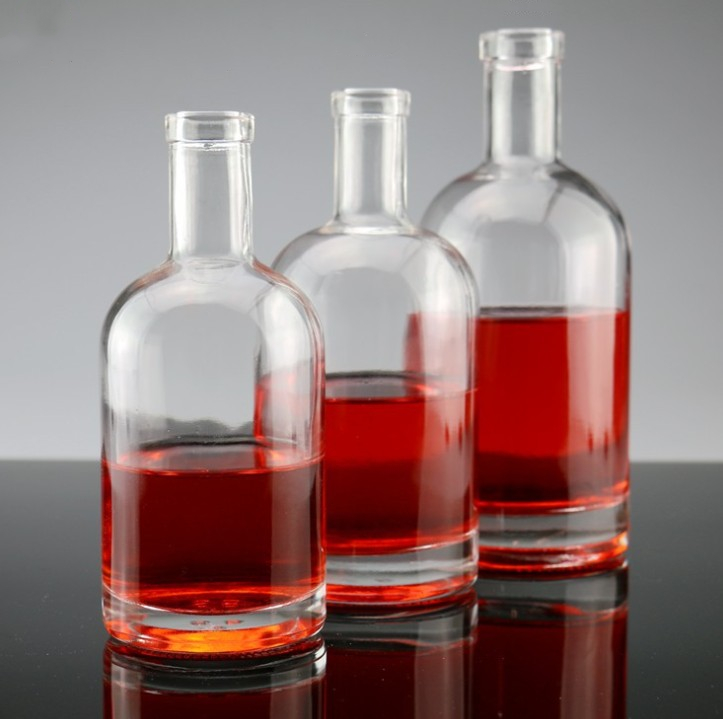 Extra white flint 375ml 500ml 750ml Empty Liquor Glass Bottles Vodka Sprits glass bottle