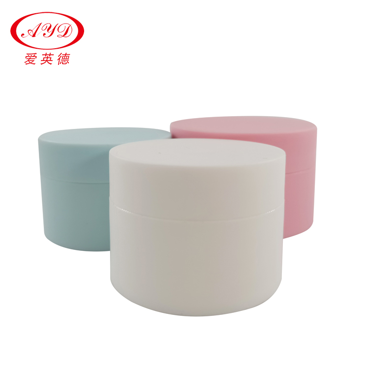 Eye Cream Pot Matte Cosmetic Plastic Pink PP Containers Jars With Plastic Screw Cap