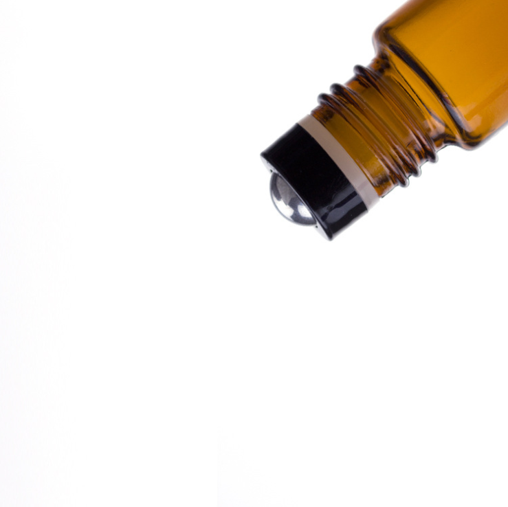 FACTORY PRICE cosmetic packaging 10ml brown Amber glass roller bottles 10ml empty Essential Oil roll on perfume Bottle