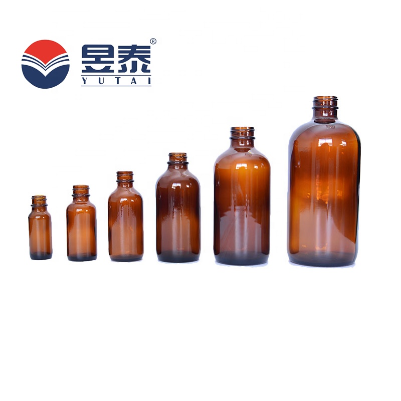 FREE SAMPLE 120ML 4OZ BOSTON AMBER SYRUP GLASS BOTTLE