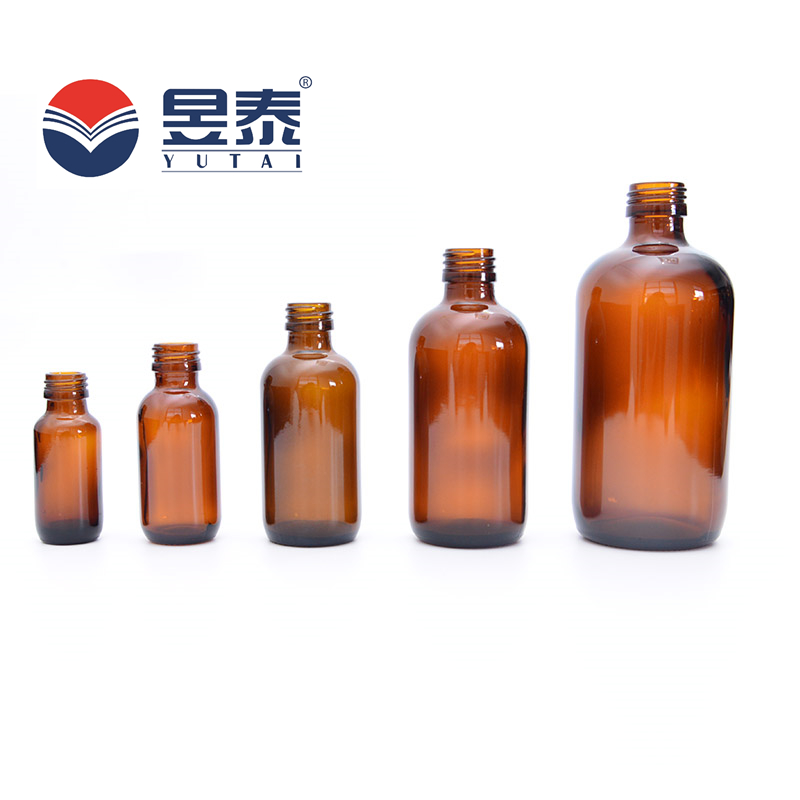 FREE SAMPLE 120ML 4OZ BOSTON AMBER SYRUP GLASS BOTTLE