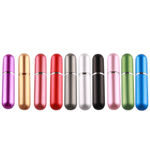 FREE SAMPLE 5ML Colored Aluminum Refillable Perfume Atomizer Spray Bottle