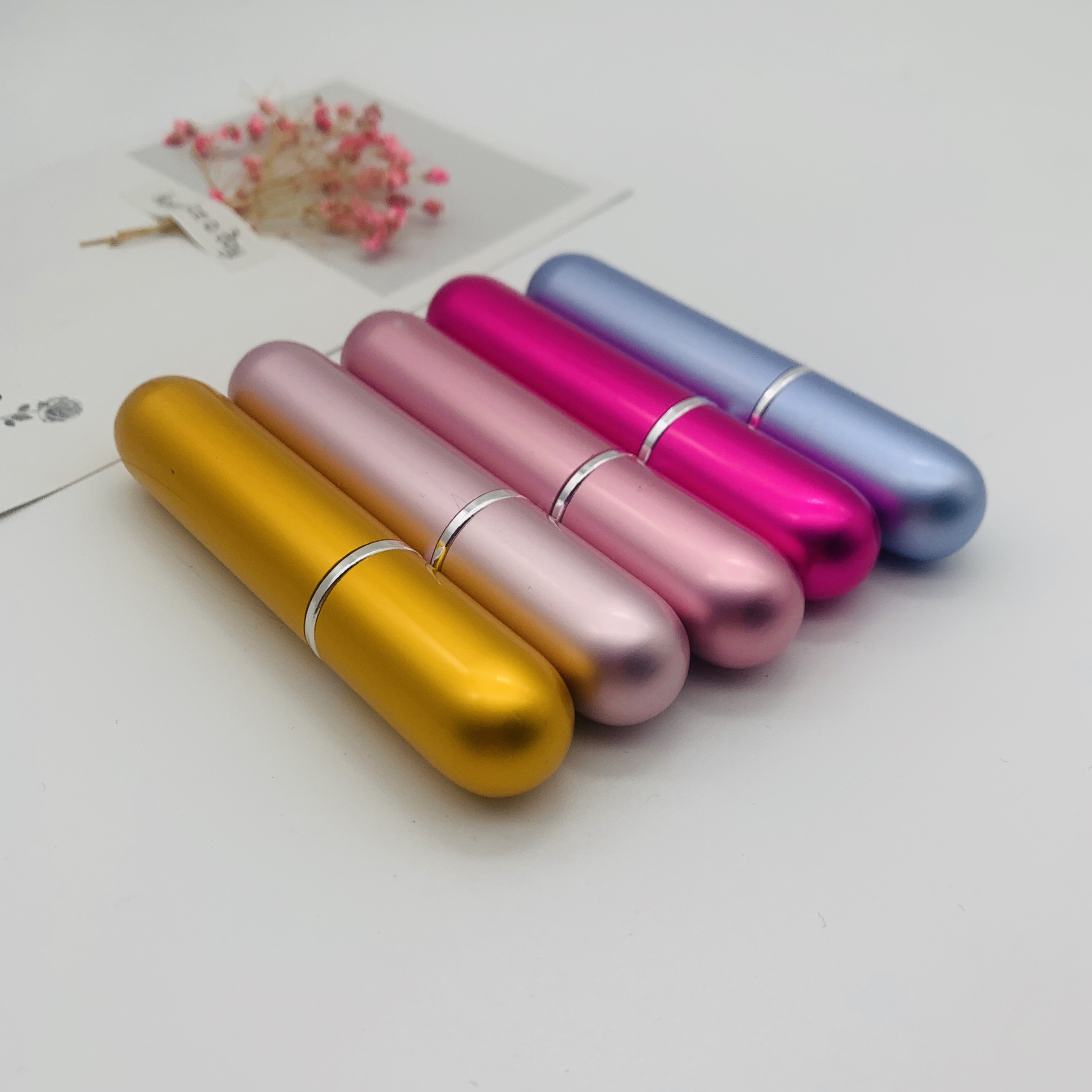 FREE SAMPLE 5ml 8ml 10ml Aluminum Atomizer Refillable Perfume Spray Bottle