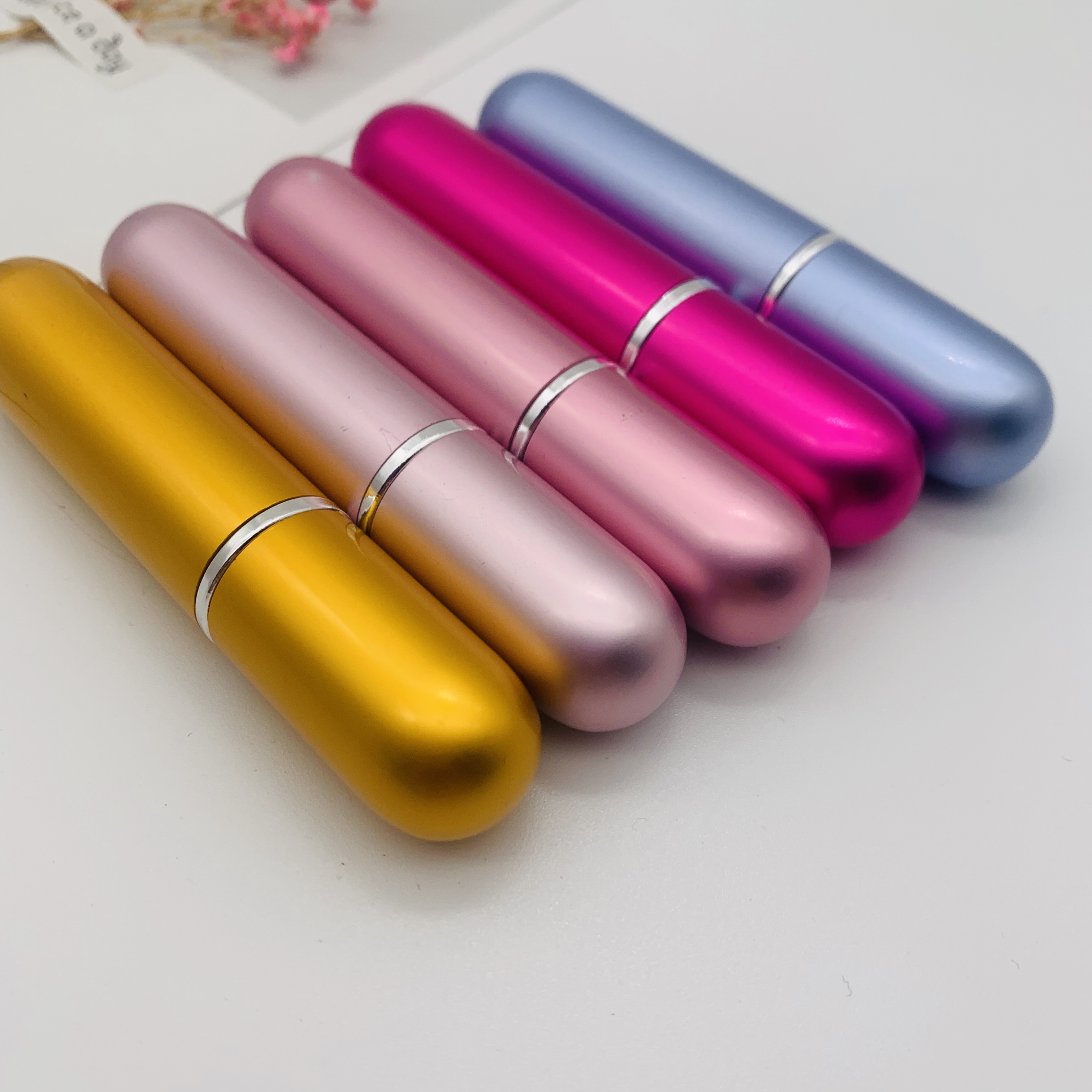 FREE SAMPLE 5ml 8ml 10ml Aluminum Atomizer Refillable Perfume Spray Bottle