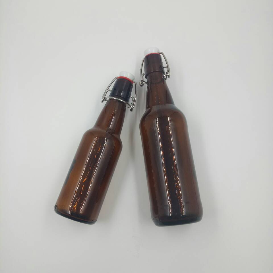 FURUN Factory Price Premium Swing Top Amber Beer Glass Bottle