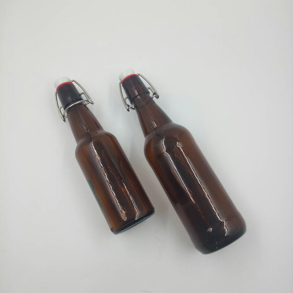 FURUN Factory Price Premium Swing Top Amber Beer Glass Bottle