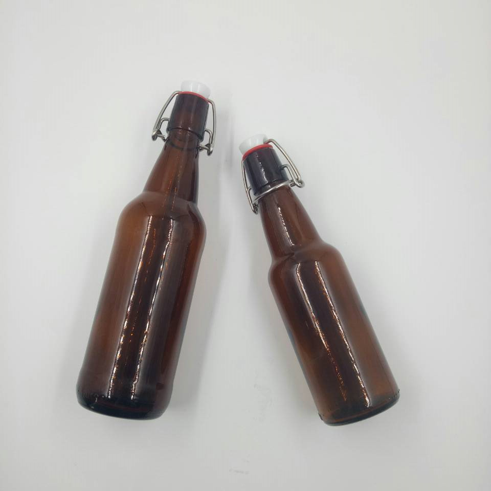 FURUN Factory Price Premium Swing Top Amber Beer Glass Bottle