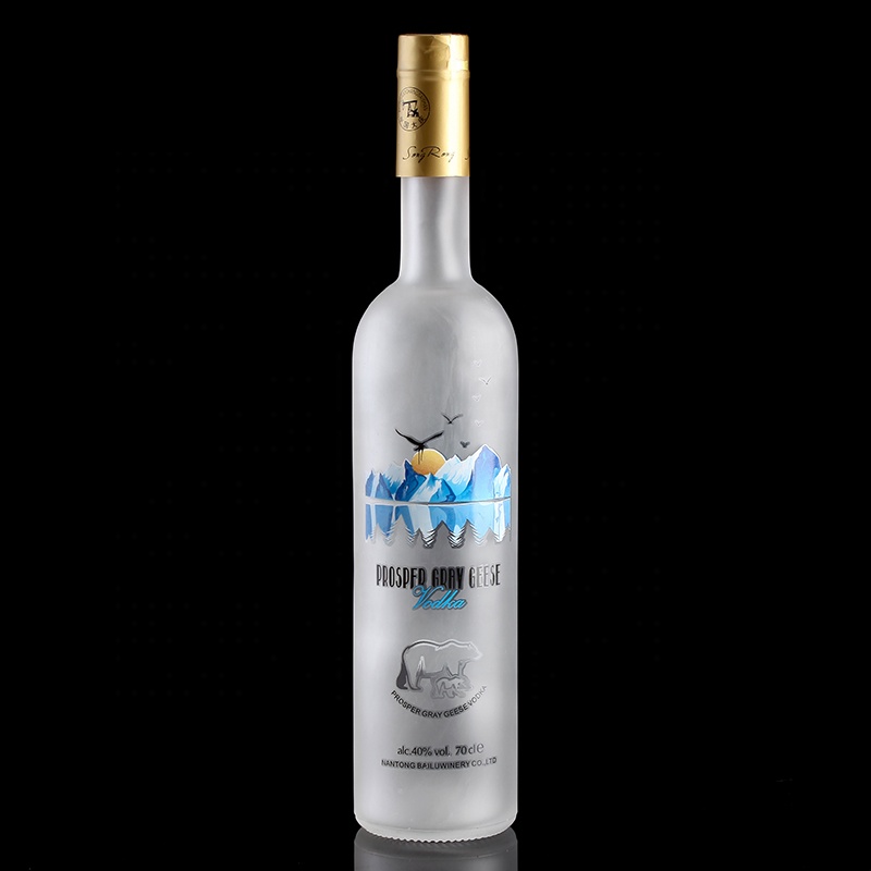 Fabricante de botellas de vidrio licor botellas cristal para licores 500ml 750ml