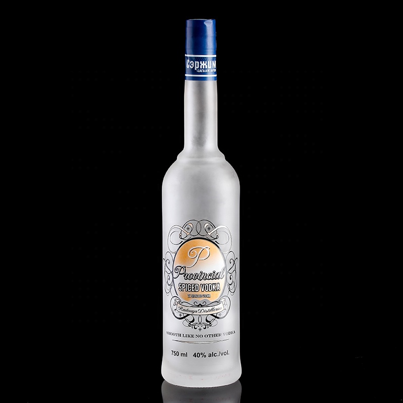 Fabricante de botellas de vidrio licor botellas cristal para licores 500ml 750ml