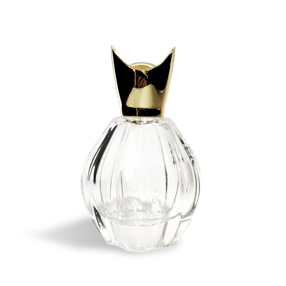 Fabulous Clear Glass Round Shaped Perfume Bottle Factory Customized Small Volume in 100ml