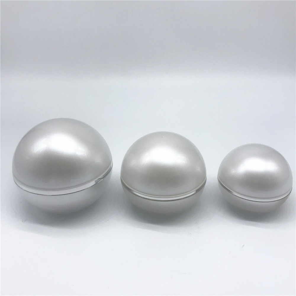 Face Body Cream Plastic Luxury Acrylic Jar Frosted Matte White 1oz