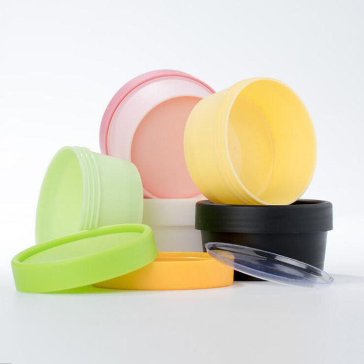 Face Cream Container Jar Straight-shaped Plastic Bottle Cosmetic Facial Skin Care 50g