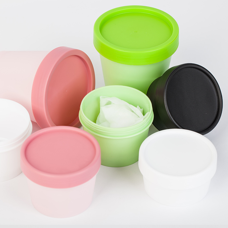 Face Cream Container Jar Straight-shaped Plastic Bottle Cosmetic Facial Skin Care 50g