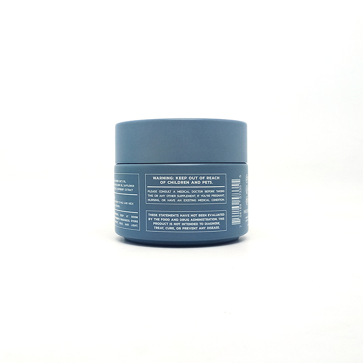 Face Cream Cosmetic Jar Opal Glass with Plastic Lid 50g 100g Blue and Green White Skin Care Cream