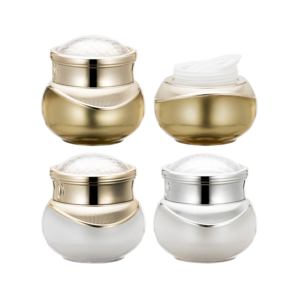 Face Cream Packaging Jar Plastic Acrylic Cap Material Skin Origin Type Care Abs Place Model Double