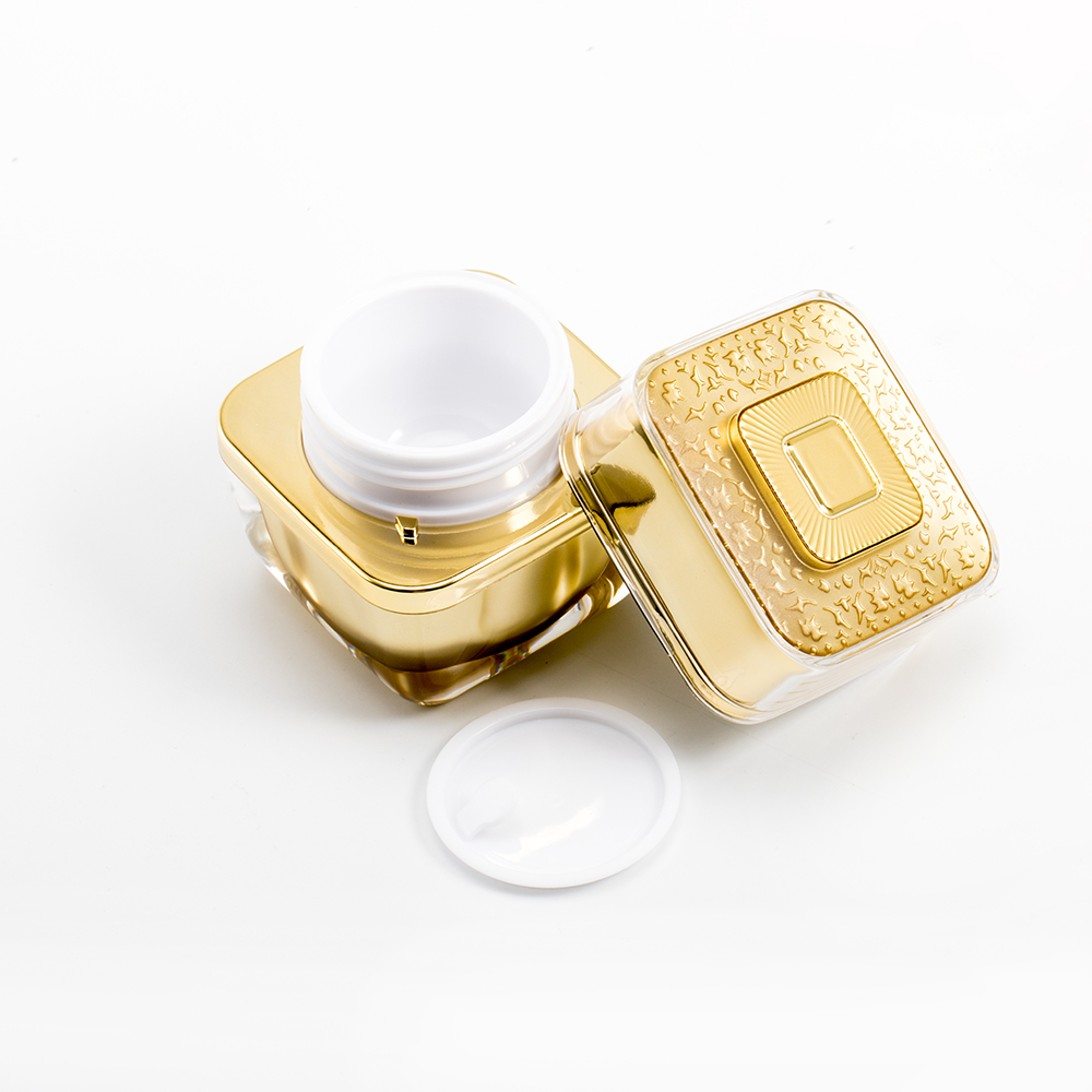 Face Cream Packaging Jar Plastic Acrylic Cap Material luxury cosmetic pot 20g