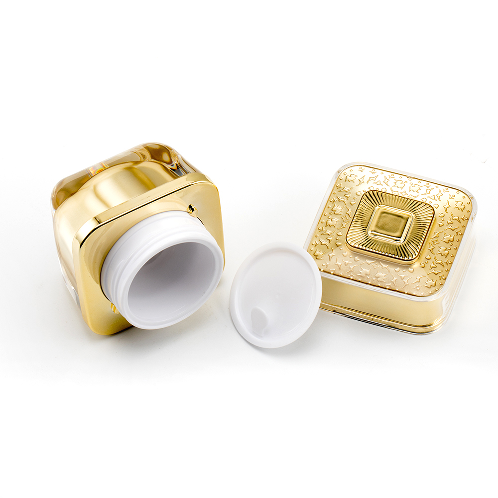 Face Cream Packaging Jar Plastic Acrylic Cap Material luxury cosmetic pot 20g