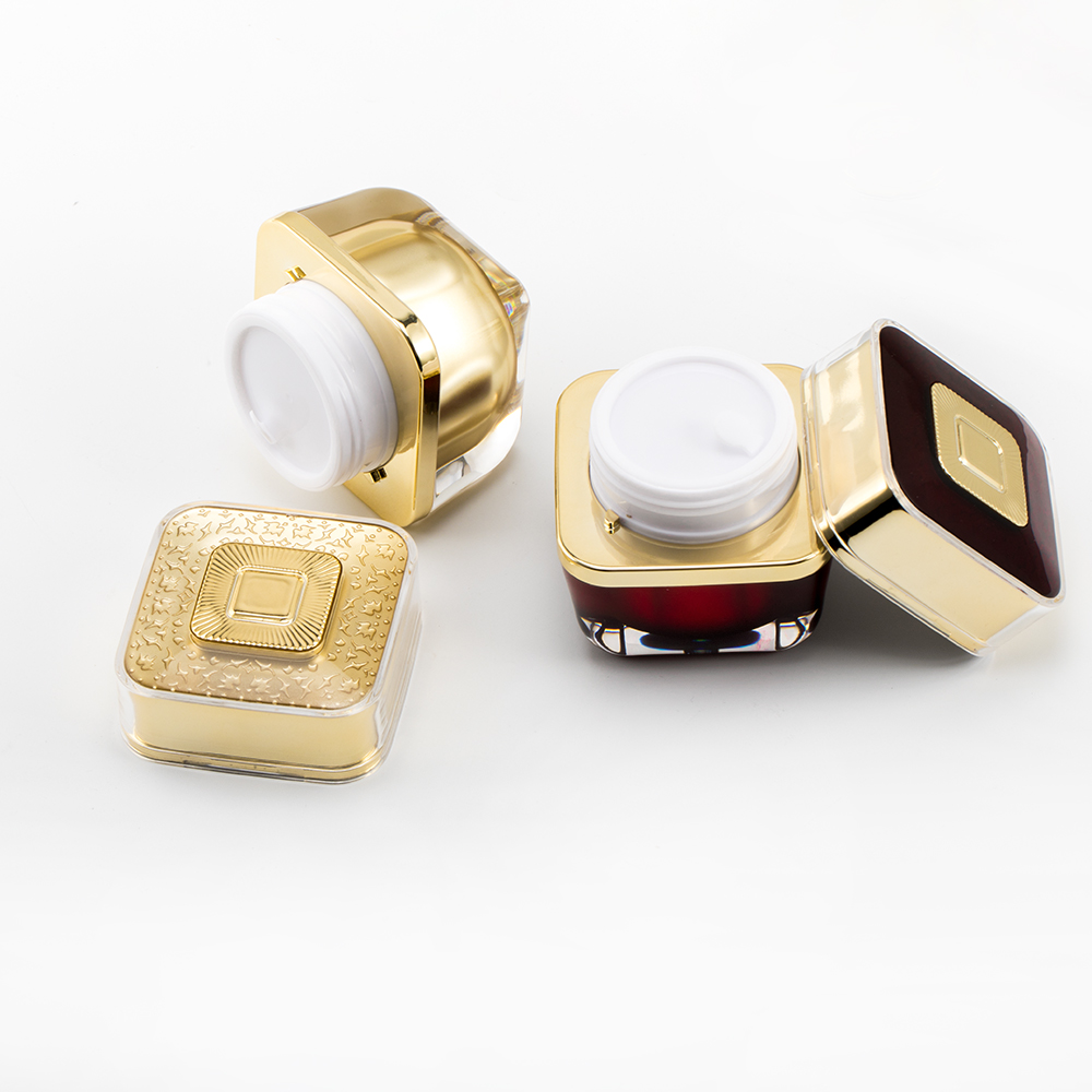 Face Cream Packaging Jar Plastic Acrylic Cap Material luxury cosmetic pot 20g