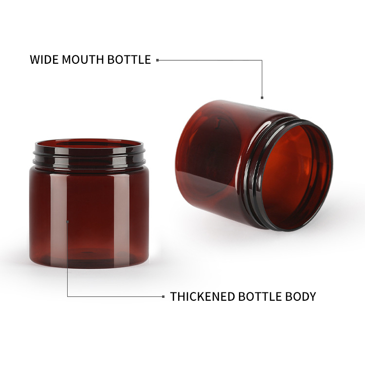 Face cream Transparent Contains 150g 250 g 200g Plastic pet jar Food